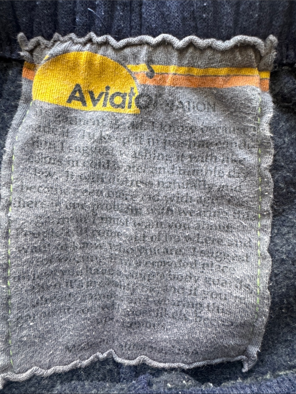 Aviator Nation 5 Stripe Sweatpants Heather Navy Neon Rainbow Size S - Picture 12 of 14